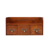Vintage Wooden Trinket Box Chest of 9 Drawers Desk Organizer Storage Cabinet