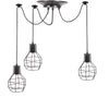 3/5/6 Industrial Metal Cage Spider Lamp Light Fitting Ceiling Chandelier Pendant