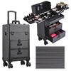 Rolling 4 in 1 Makeup Trolley Beauty Trolley Case w/Drawers Hairdressing Case
