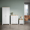 White Bedroom Furniture Set Matt Wardrobe Chest of Drawer Bedside Table Cabinet