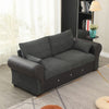 Luxury 2, 3 Seater Linen Fabric Couch Sofa Corner Chaise Settee Living Room Set