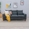 Modern L-Shaped Corner Sofa 2 3 Seater Armchair Couch With Footstool