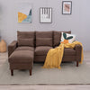 Modern L-Shaped Corner Sofa 2 3 Seater Armchair Couch With Footstool