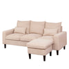 Panana Linen Fabric Sofa 1, 2 or 3 Seater Modern Couch Suite Set ottoman