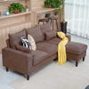 Panana Linen Fabric Sofa 1, 2 or 3 Seater Modern Couch Suite Set ottoman
