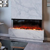 LED Fireplace Media Wall Fire Wall Mounted / Standing Electric Heater 40-100in