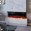 LED Fireplace Media Wall Fire Wall Mounted / Standing Electric Heater 40-100in