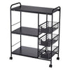 Mobile Kitchen Trolley Microwave Cart Stand Shelves Storage Fruit Basket Rack UK
