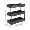 2/3Tier Pull Out Aluminum Basket Kitchen Cabinet Larder Organizer Cupboard Units