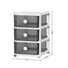 3-6Tier Plastic Chest of Drawers Bedside Cabinet Home Tidy Storage Shelving Unit