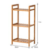 3/4/5 Tier Bamboo Shoe Rack Footwear Organiser Wooden Book Storage Shelves Stand