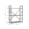 3/4/5 Tier Vertical Wooden Ladder Shelving Shelf Retail Display Storage Bookcase