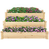 Wooden Garden Planters Flower Plant Pot Window Box Raised Bed Basket Multi Shape