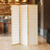 Japanese Style Room Divider Privacy Screen Natural Wooden Frame Non-Woven Fabric