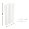 Folding 3/4 Panels Baby Safety Wooden Gate Pet Dog Barrier Stair Doorway Guard