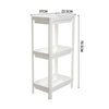 3/4 Layer Floor Caddy Shelf Organizer Bathroom Plastic Storage Rack Shower Pan