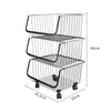 Stack Basket Rack 3/4/5 Tier Fruit Vegetable Holder Storage Bath Kitchen Trolley