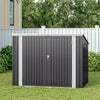 Metal Galvanized Steel Garden Shed Outdoor Bike Storage House Tool Sheds Roof