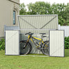 Metal Galvanized Steel Garden Shed Outdoor Bike Storage House Tool Sheds Roof