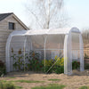 3X2M 4X3M 6X3M Polytunnel Walk-in Garden Plants Greenhouse Tent Zip Door Windows
