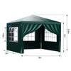Gazebo Marquee Strong Waterproof Canopy 3x3M Heavy Duty Garden Patio Party Tent