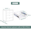 300-600MM PULL OUT WIRE BASKET KITCHEN LARDER DRAWER STORAGE CUPBOARD ORGANIZER