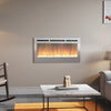LED Fireplace Media Wall Fire Wall Mounted / Standing Electric Heater 40-100in