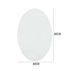 Bathroom Round/Oval Borderless Thin Mirror Washbasin Makeup Mirror Wall Mounted