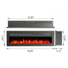 37/40/50/60/70inch Electric Fireplace LED Wall Mounted Inset Fire Remote Heater