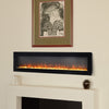 Electric Wall Mounted LED Fireplace 9 Color Wall Inset Into Fire 40 50 60" Timer