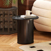 40CM/60CM Coffee Table Round Wood Side Table Sets With Hidden Storage Walnut