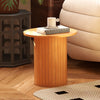 40CM/60CM Coffee Table Round Wood Side Table Sets With Hidden Storage Walnut