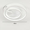 Square/Ring LED Ceiling Lamp Cool White Light Chandelier Fixture Bedroom Living
