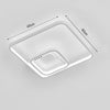 Square/Ring LED Ceiling Lamp Cool White Light Chandelier Fixture Bedroom Living