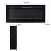 Electric 36" 40" 50" 60" LED Fireplace Wall Mounted Inset Into Wall Fire Heater