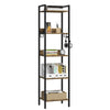 Vintage Bookshelf w/ 5 6 Tier Shelves Stand Shelf Multifunctional Display Shelf
