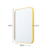 Framed Arched Mirror Wall Mounted Vanity Makeup Bedroom Glass Dressing Mirror