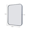 Framed Arched Mirror Wall Mounted Vanity Makeup Bedroom Glass Dressing Mirror