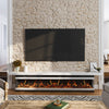 Electric Fireplace Panoramic Media Fire 40-72in Wall Insert LED Fireplace Heater