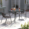 Garden Bistro Furniture Table Rattan Chairs Variable Shape with Umbrella Hole