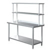 Stainless Steel Commercial Catering Table Work Bench Food Prep Kitchen Shelf UK