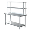 Stainless Steel Commercial Catering Table Work Bench Food Prep Kitchen Shelf UK