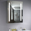 60/70/80cm LED Bathroom Mirror Cabinet w/Demister Pad Shaver Socket Wall Mounted