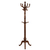Solid Wood Coat Stand Heavy Duty Freestanding Hallway Coat Rack Tree w/ 8 Hooks
