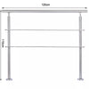 Stainless Steel Hand Rail Balustrade 2 Cross Bar Porch Garden Safety Stair Rails