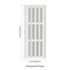 Internal Bi Folding Concertina Accordion Door PVC Sliding Divider Doors Bathroom