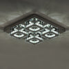 Modern XL Living Room Lamp LED Celling Light Crystal Pendant Chandelier Square