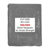 Waterproof 300GSM Extra Heavy Duty SUPERGRADE Tarpaulins Ground Sheet Cover Tarp