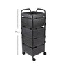 Rotating Veg Fruits Trolley Basket Rack Metal Kitchen Bathroom Storage Shelf UK