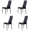 KITCHEN 2-4 SEATS DINING ROOM CHROME GLASS ROUND DINNER TABLE AND 2 CHAIRS SET